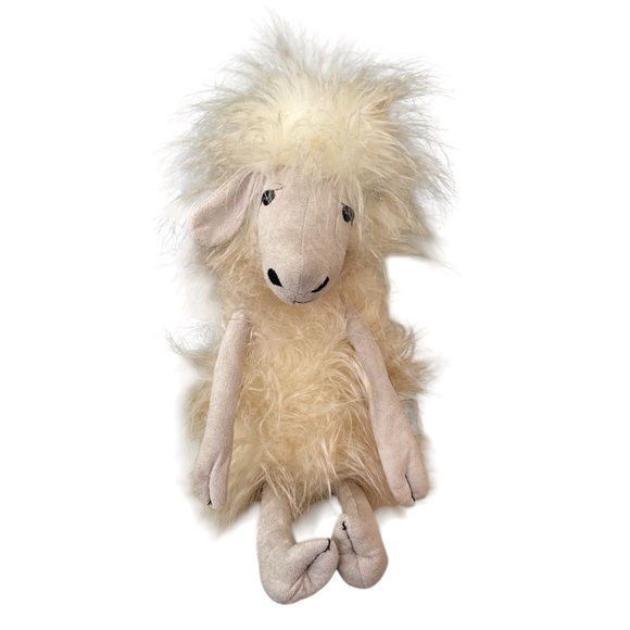 Jellycat London Shirley Sheep Plush Lovey Stuffed Animal Toy Medium With FLAW - Picture 1 of 9